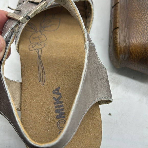 Romika Leather Cut Out Silver Sandals EU Size 40 MCS5119J - Picture 8 of 10